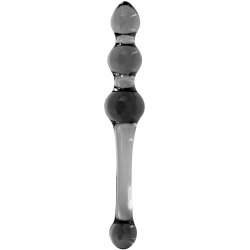 Crystal Premium Glass - Large Kegel Wand - Charcoal Sex Toy
